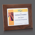 Brussels Walnut Finish Certificate Plaque